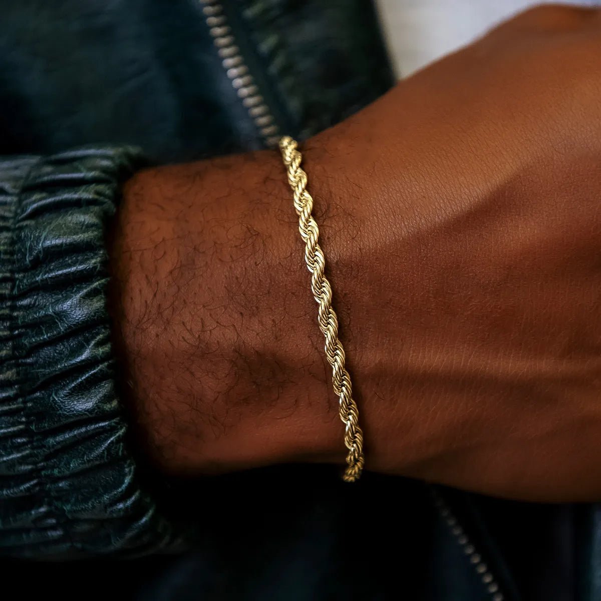 Rope Bracelet in Yellow Gold - 4mm - TONGSHOP / bogo - data - info - test / bogo - eligible - product