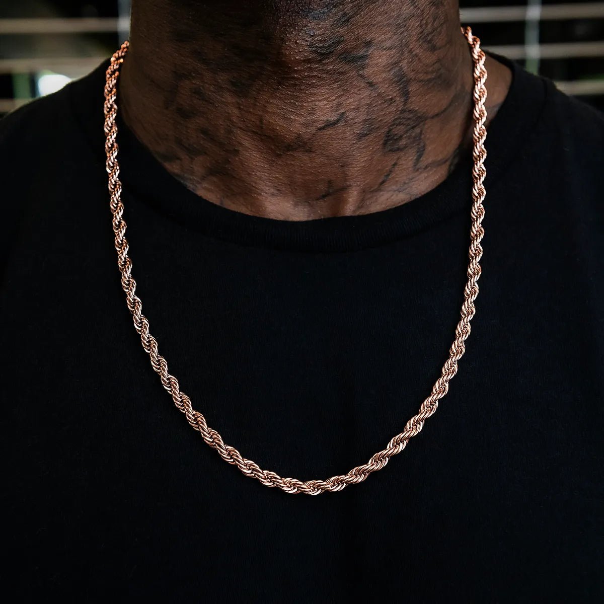 Rope Chain in Rose Gold- 6mm - TONGSHOP