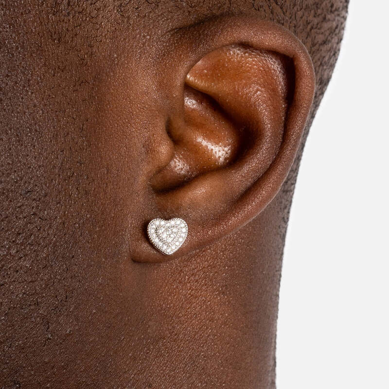 S925 Heart Earrings - TONGSHOP / /