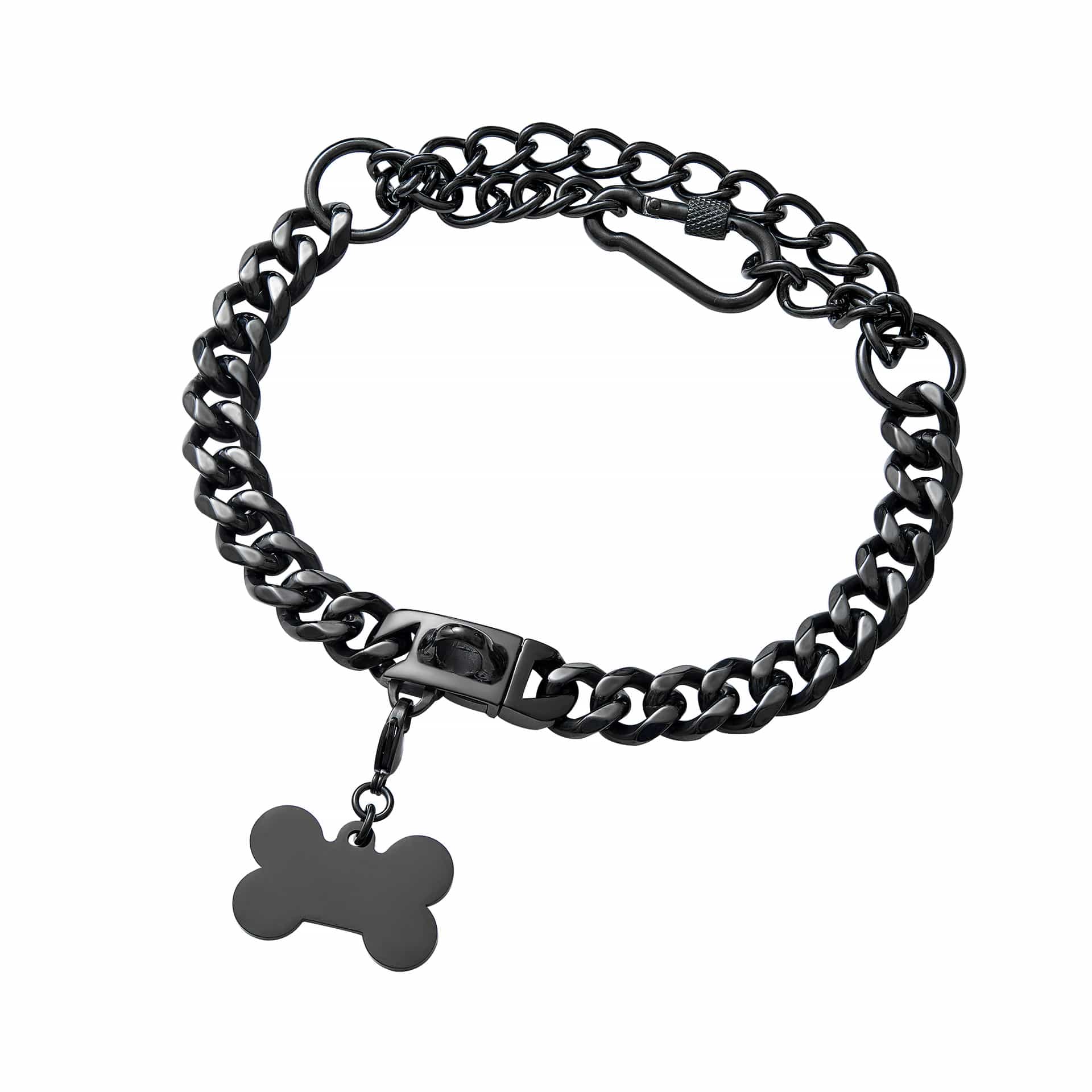 15mm Pet Dog Leash Adjustable Cuban Chain Collar