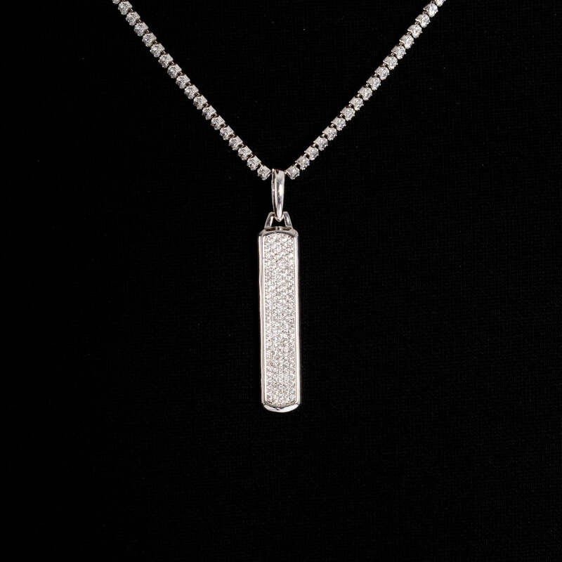 Skyline Pendant In White Gold - TONGSHOP / /