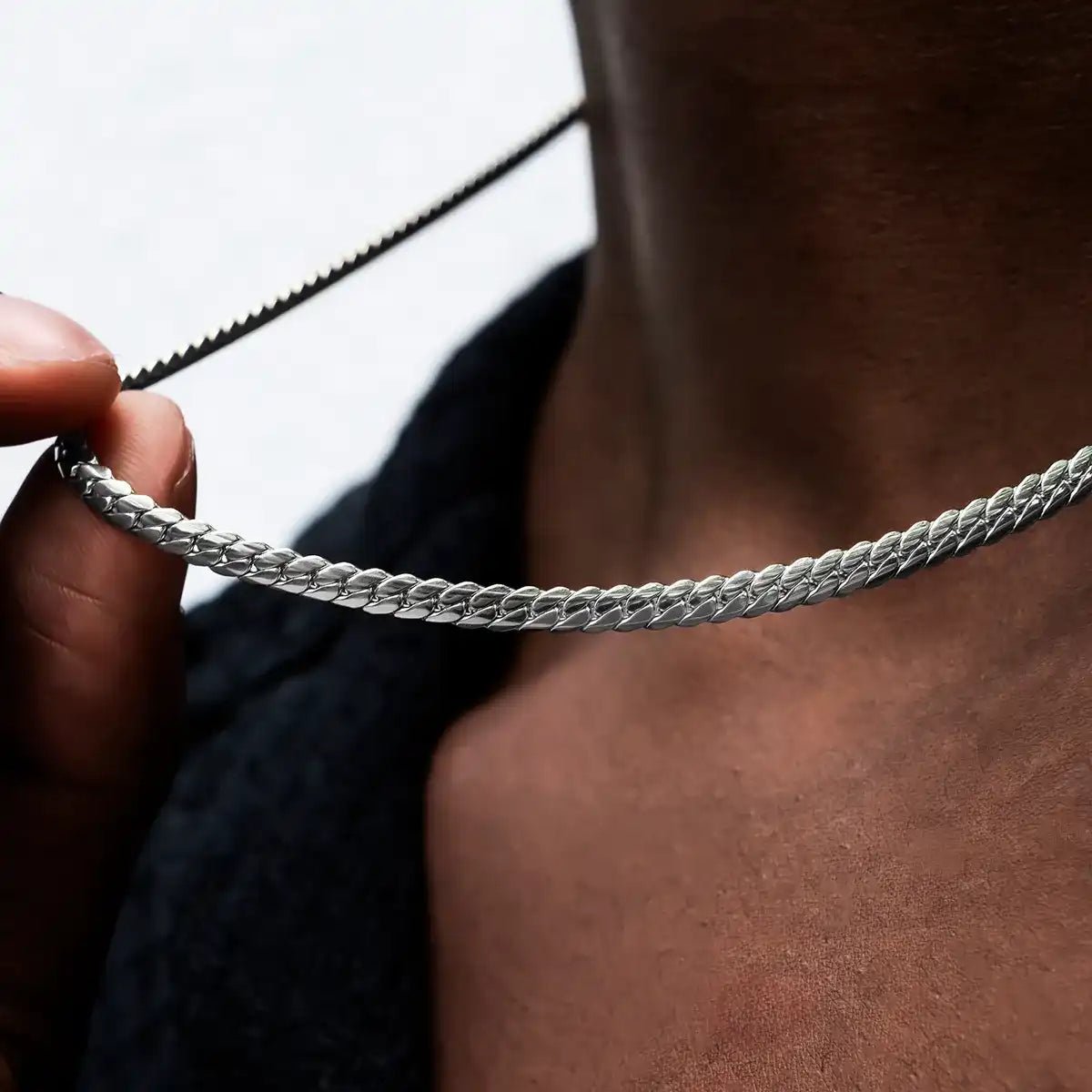 South Beach Cuban™ Chain in White Gold - 5mm - TONGSHOP / bogo - data - info - test / bogo - eligible - product