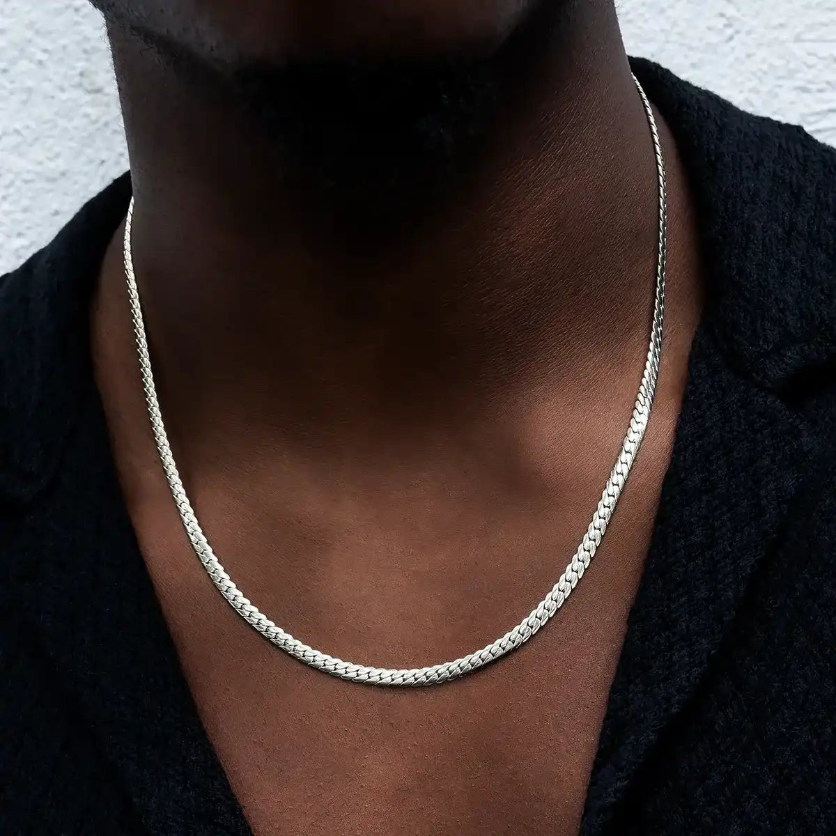 South Beach Cuban™ Chain in White Gold - 5mm - TONGSHOP / bogo - data - info - test / bogo - eligible - product