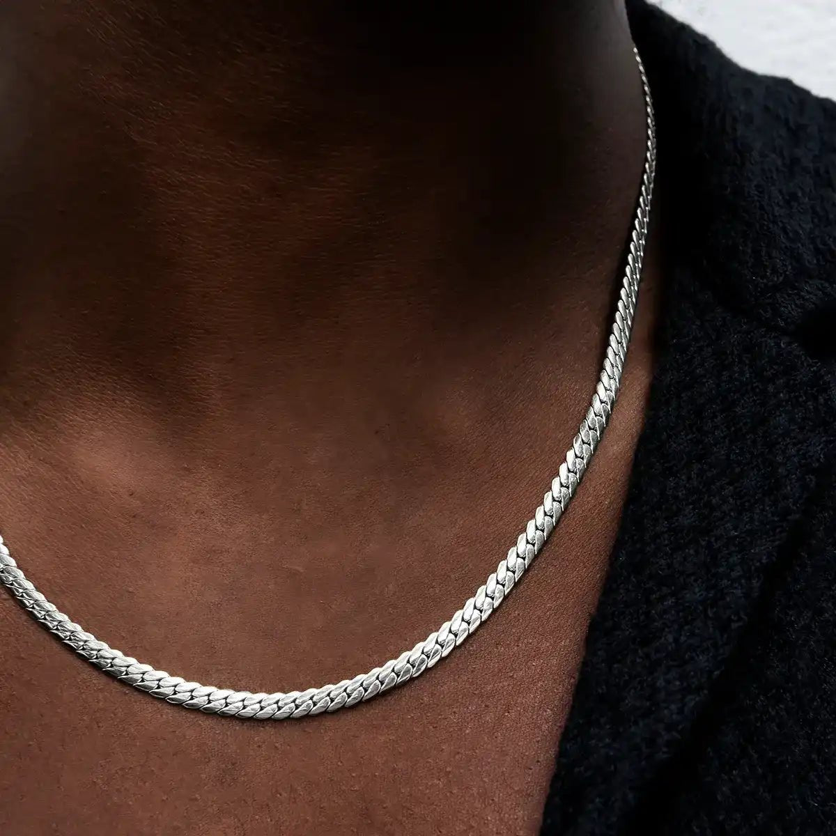 South Beach Cuban™ Chain in White Gold - 5mm - TONGSHOP / bogo - data - info - test / bogo - eligible - product