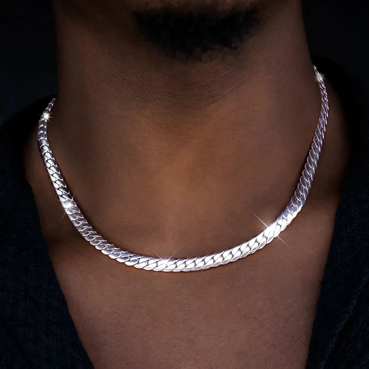 South Beach Cuban™ in White Gold - 8mm - TONGSHOP / 8mm / ab - price - original