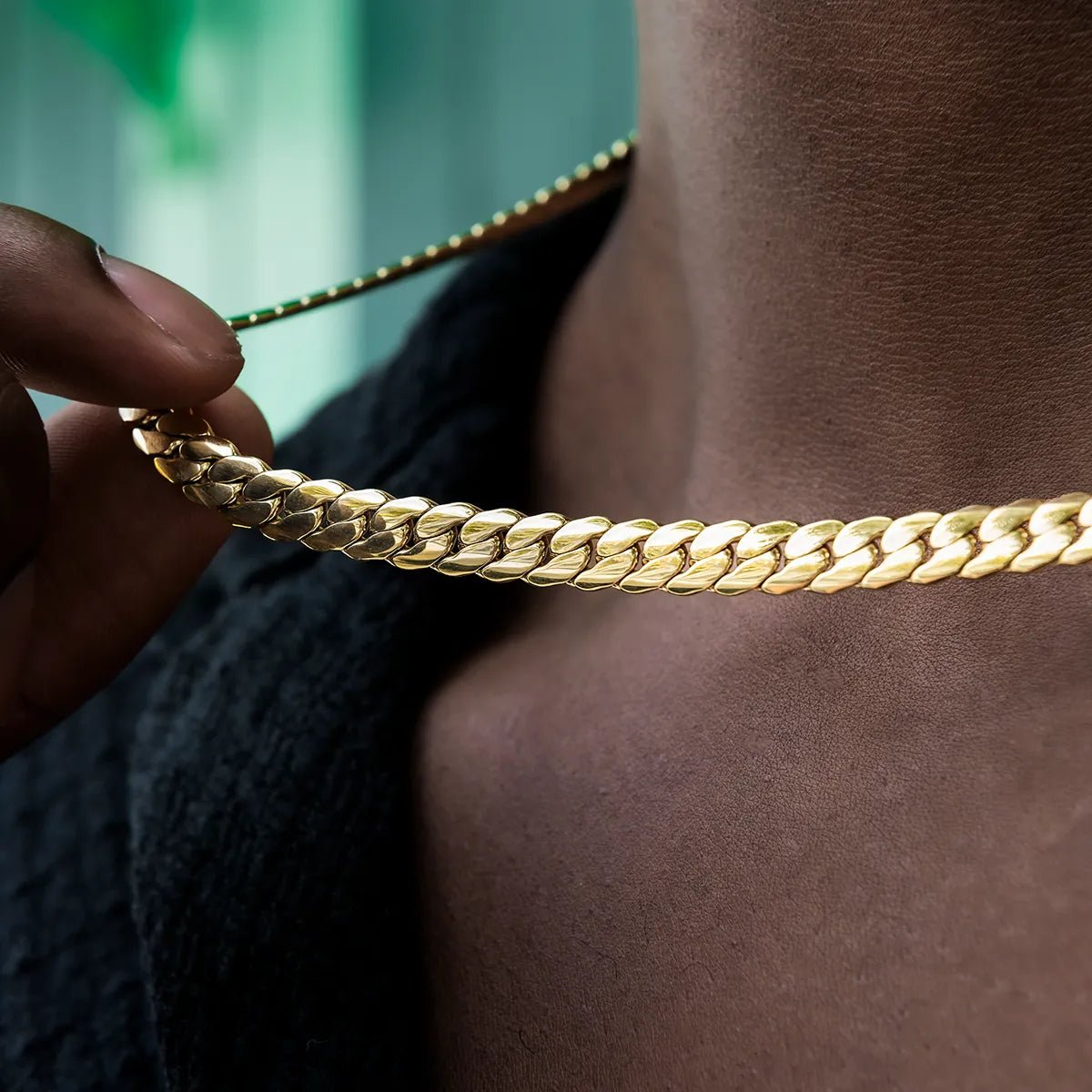 South Beach Cuban™ Chain in Yellow Gold - 8mm - TONGSHOP / ab - price - original / bogo - data - info - test