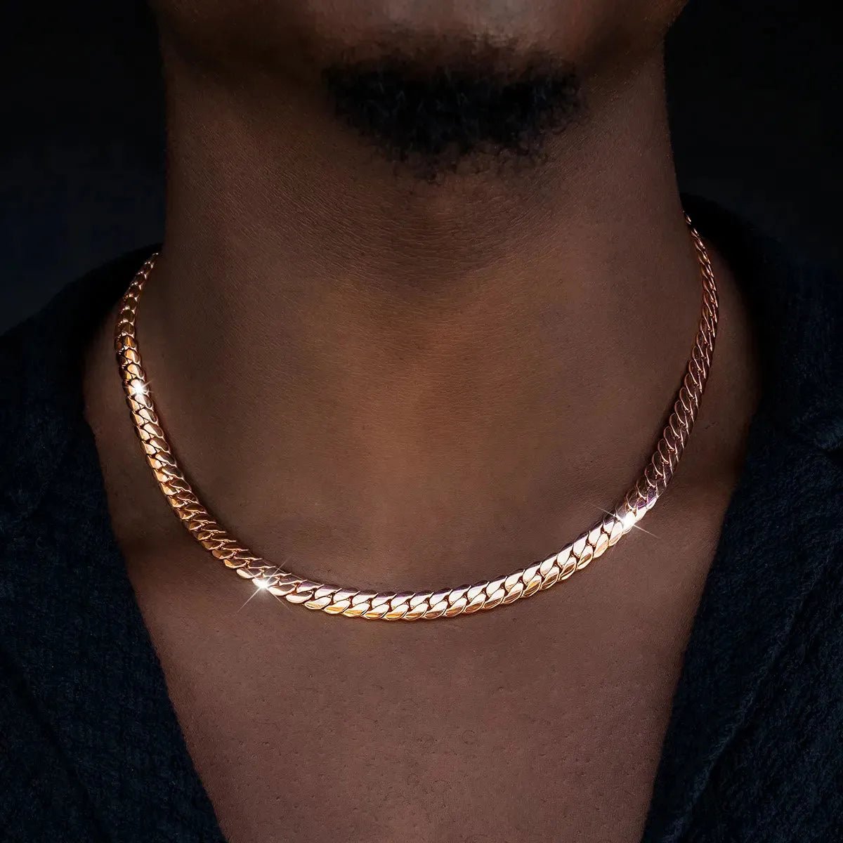 South Beach Cuban™ Chain in Rose Gold - 8mm - TONGSHOP / ab - price - original / bogo - data - info - test