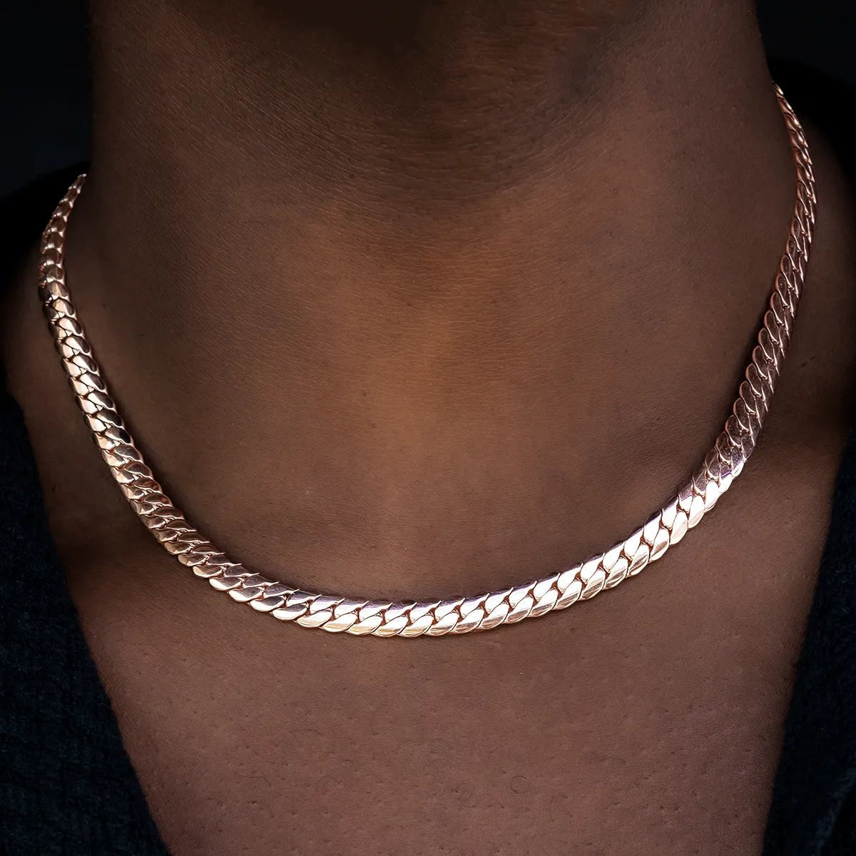 South Beach Cuban™ Chain in Rose Gold - 8mm - TONGSHOP / ab - price - original / bogo - data - info - test