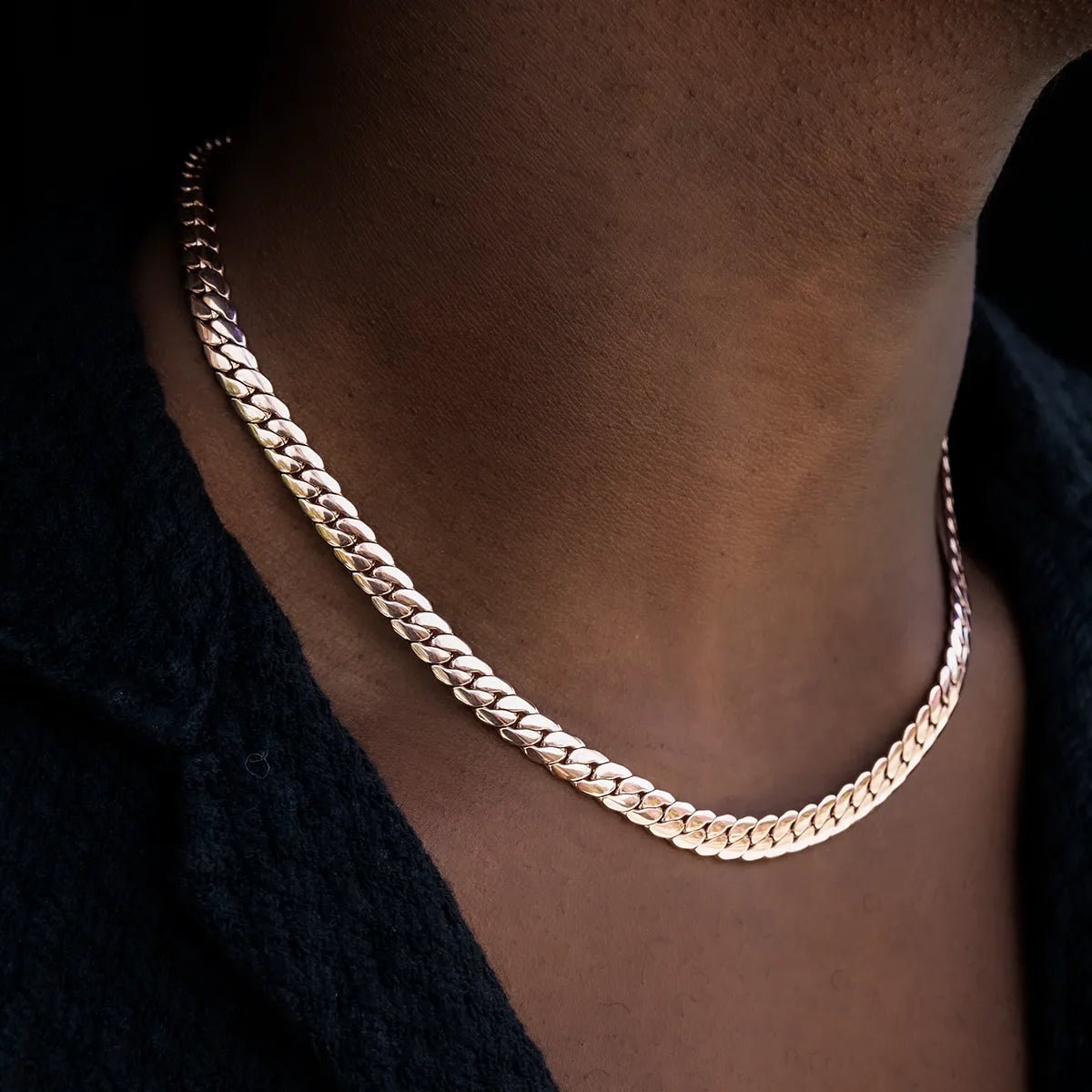 South Beach Cuban™ Chain in Rose Gold - 8mm - TONGSHOP / ab - price - original / bogo - data - info - test