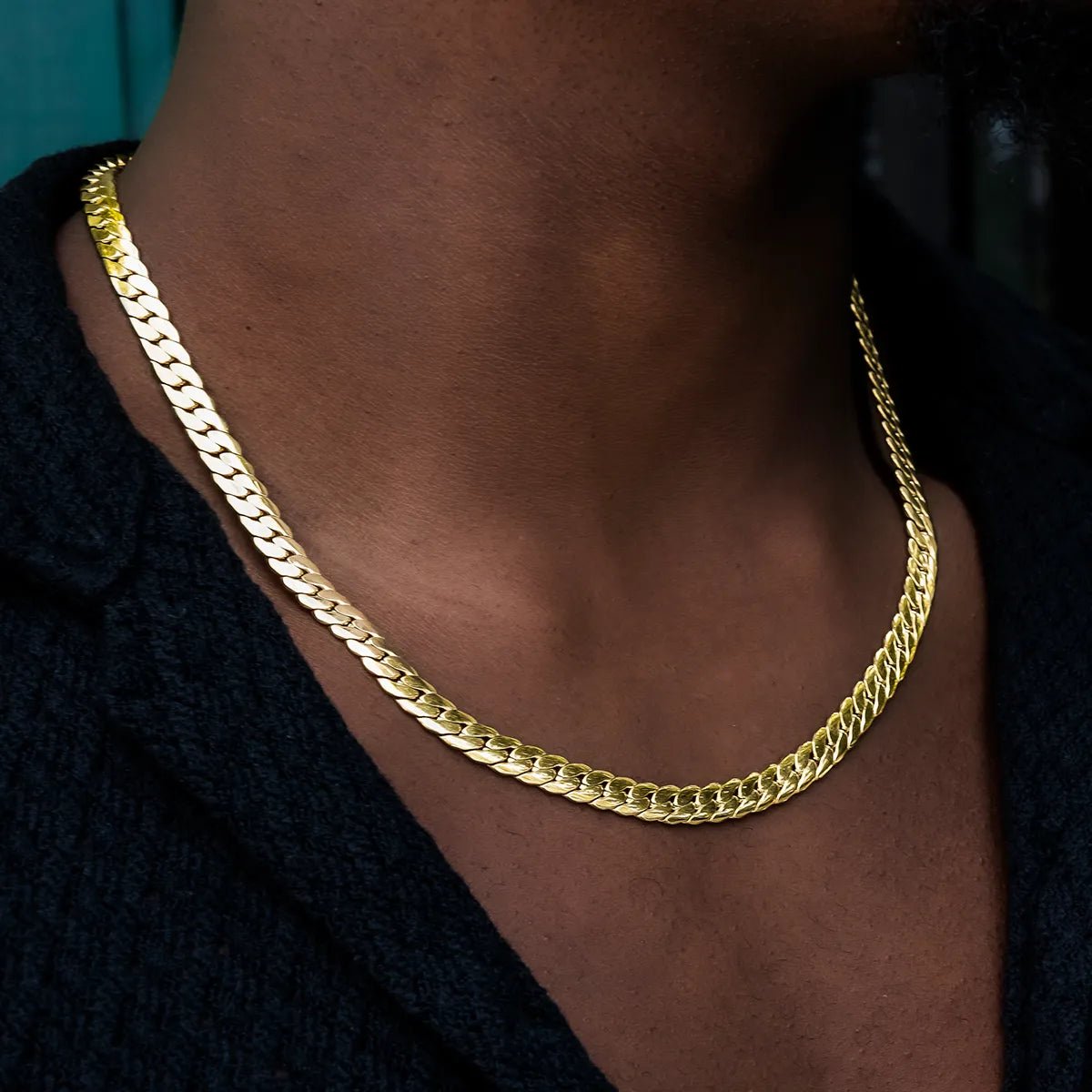 South Beach Cuban™ Chain in Yellow Gold - 8mm - TONGSHOP / ab - price - original / bogo - data - info - test