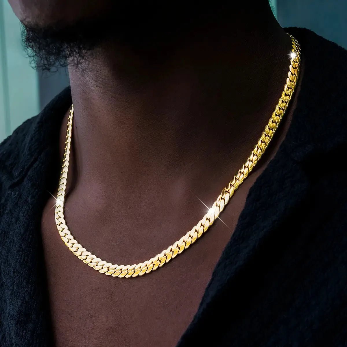 South Beach Cuban™ Chain in Yellow Gold - 8mm - TONGSHOP / ab - price - original / bogo - data - info - test