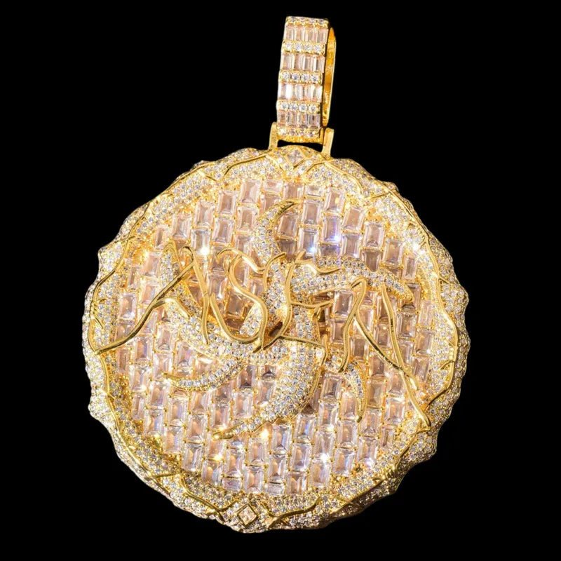 Thorn Ice Disc Pendant - 60mm - TONGSHOP / Length:16 / Length:18