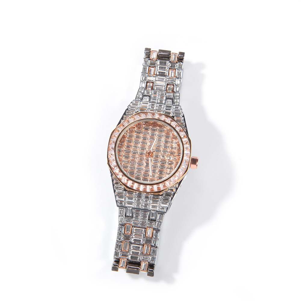 Bling Diamond Round Ice Watch - TONGSHOP