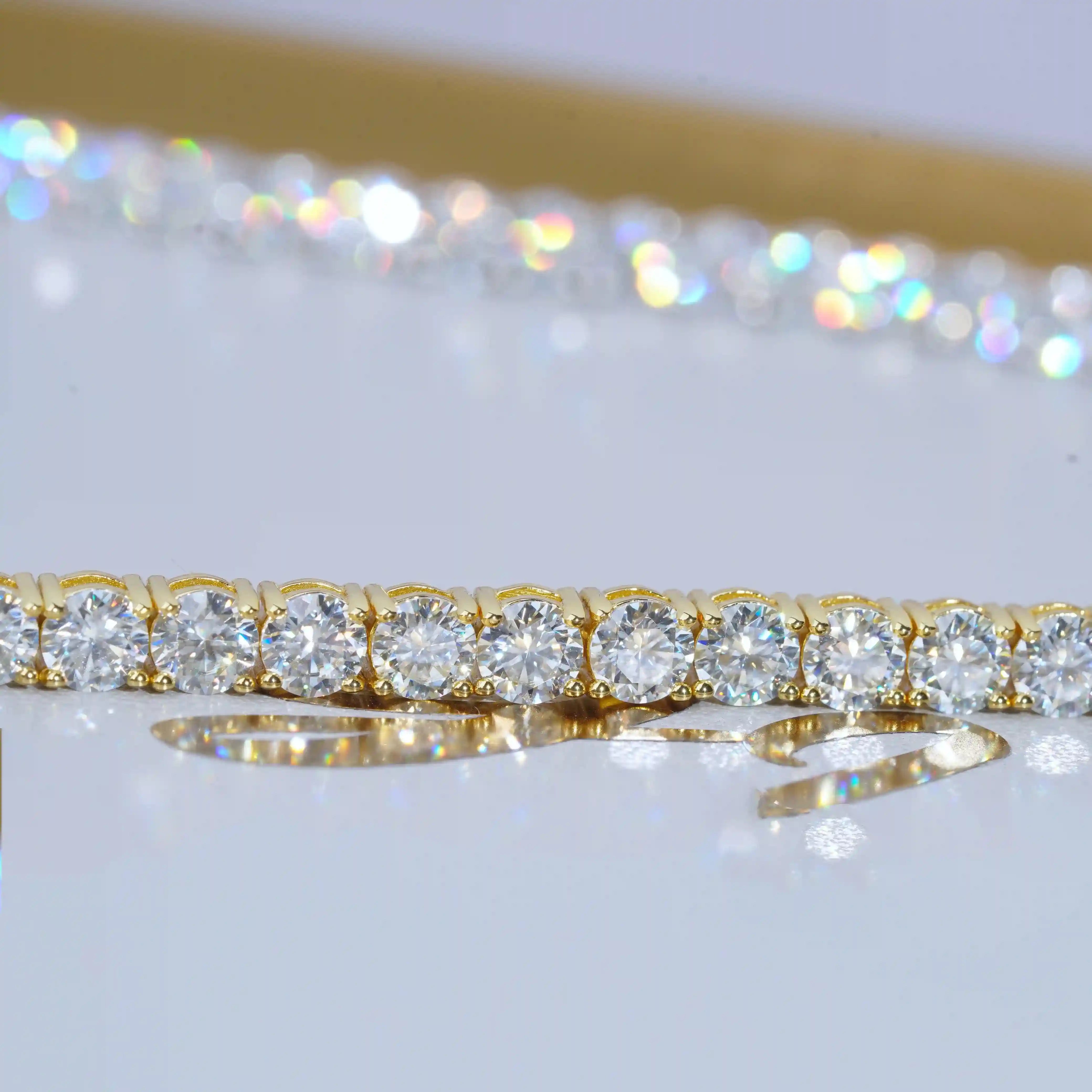 Bundle Prong Cuban - 14mm & Tennis In Gold - 5mm - TONGSHOP