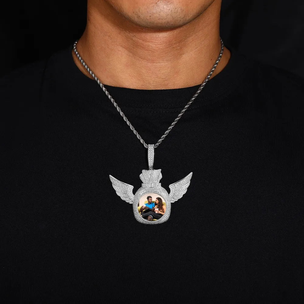 Creative Money Bag Memory Photo Pendant - 75mm - TONGSHOP / Length:16 / Length:18