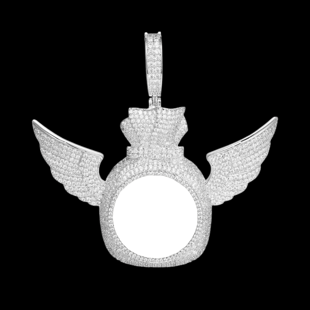 Creative Money Bag Memory Photo Pendant - 75mm - TONGSHOP / Length:16 / Length:18