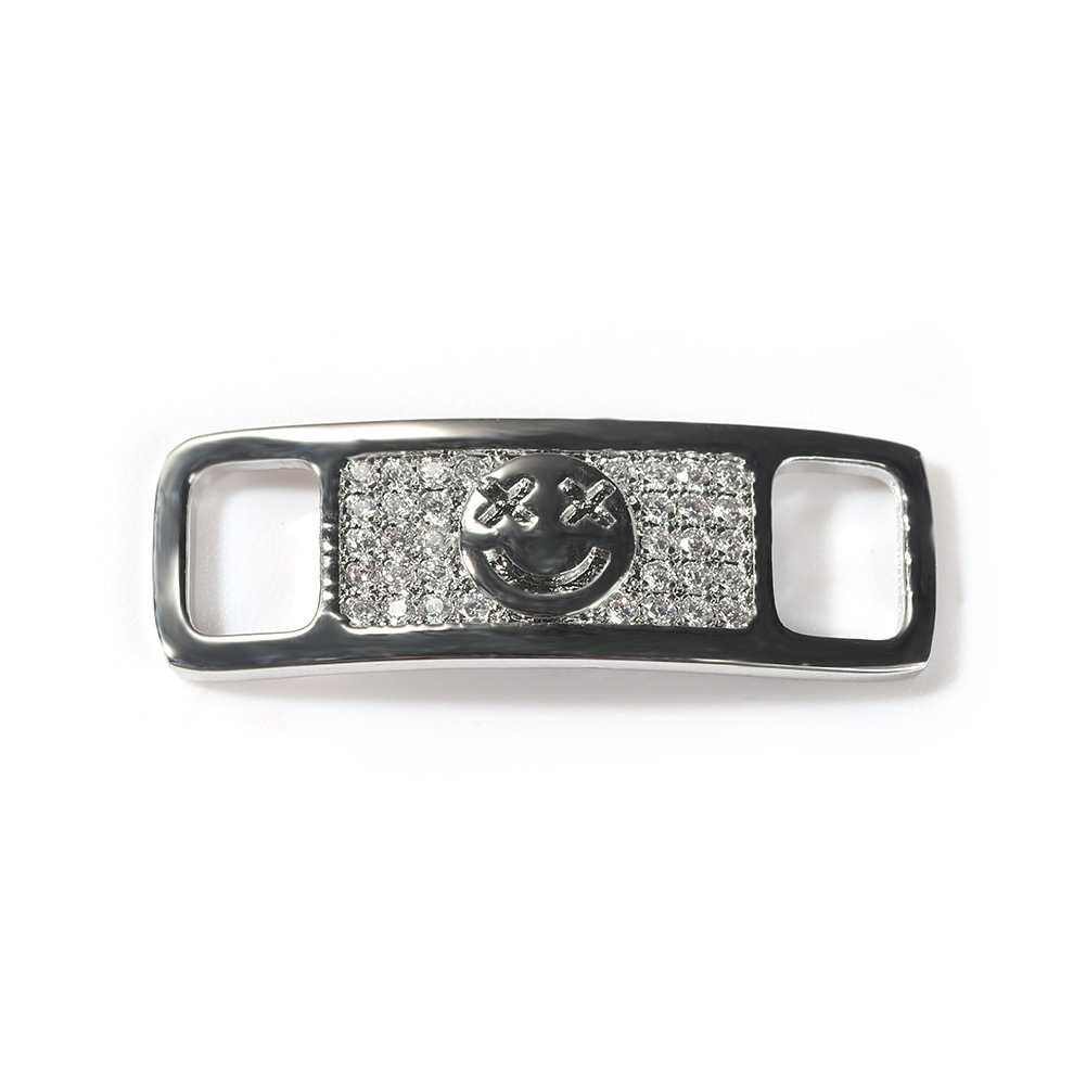 Cross Smiley Face Heartbroken Shoe Buckle Accessories - TONGSHOP