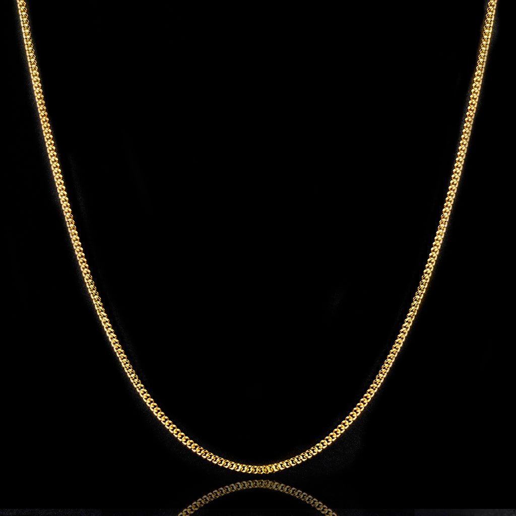 Cuban Chain in Yello Gold - 3mm - TONGSHOP