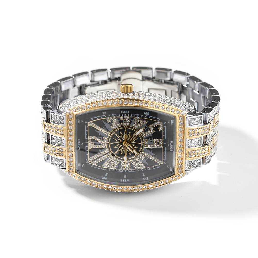 Diamond - Encrusted Gypsophila Fashion Ice Watch - TONGSHOP