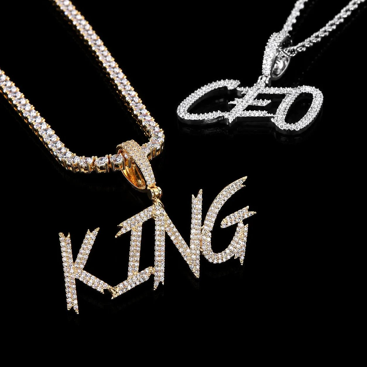 DIY Custom Letter Name Pendant - TONGSHOP / Length:16 / Length:18