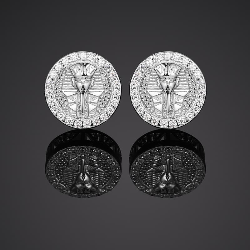 Egyptian Style S925 VVS Moissanite Pharaoh Earrings - TONGSHOP