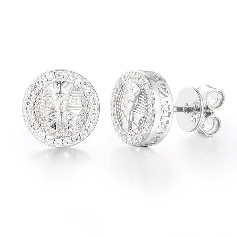Egyptian Style S925 VVS Moissanite Pharaoh Earrings - TONGSHOP
