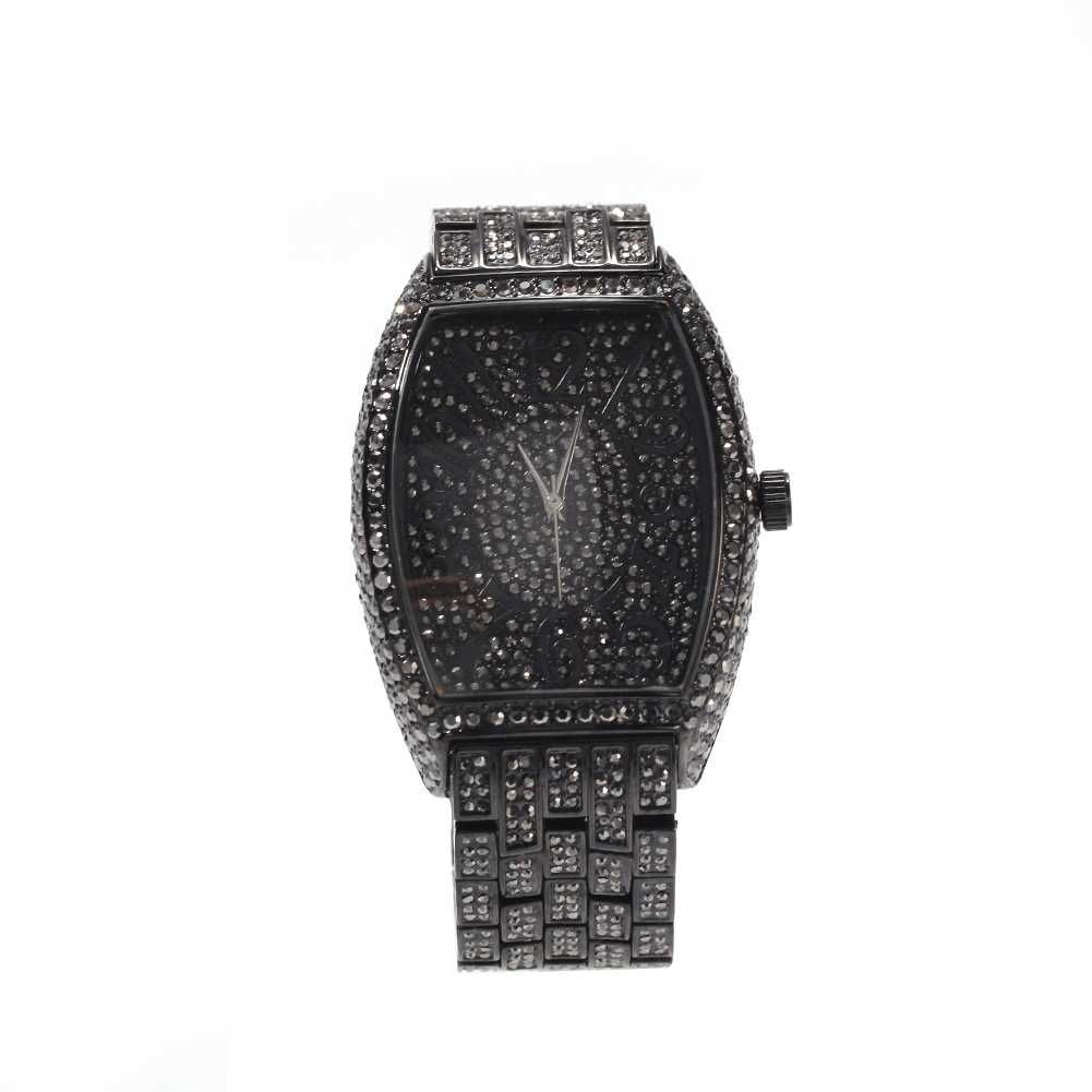 Fashion Square Full Diamond Ice Watch - TONGSHOP