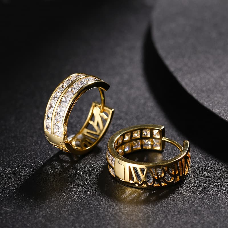 Fashionable Diamond - Set Ear Clips - TONGSHOP
