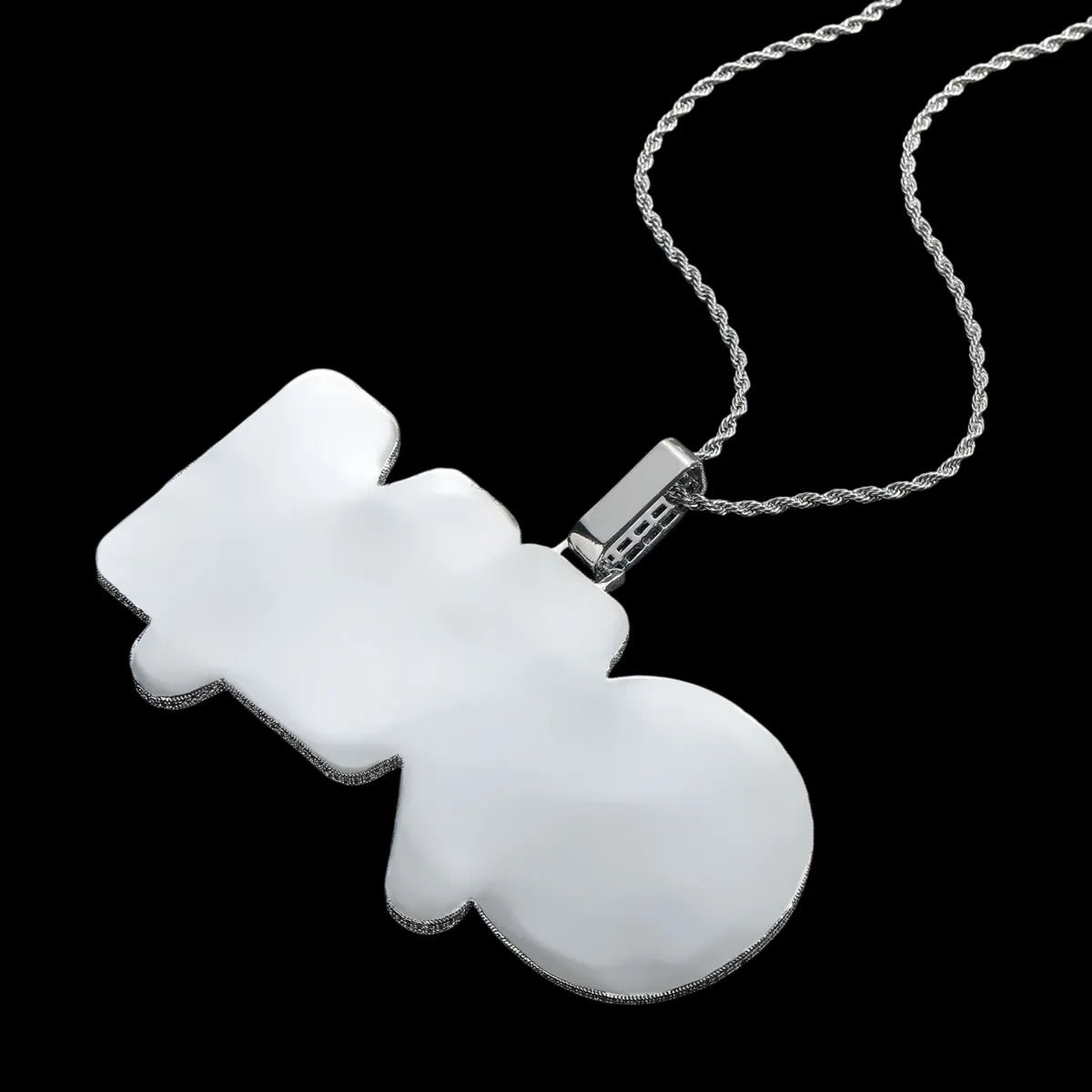 Fully Iced - Out Large Custom Letter Pendant - TONGSHOP / Length:16 / Length:18