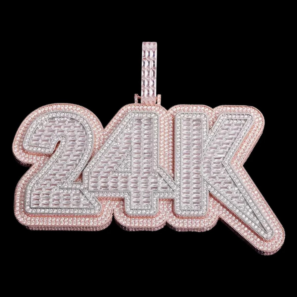 Fully Iced - Out Large Custom Letter Pendant - TONGSHOP / Length:16 / Length:18