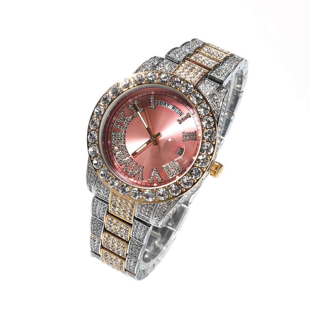 Hip Hop Full Diamond Fashion Quartz Watch - TONGSHOP