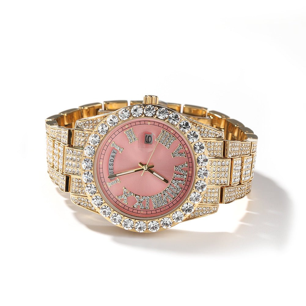 Hip Hop Full Diamond Fashion Quartz Watch - TONGSHOP