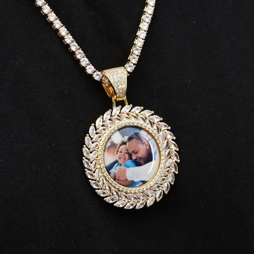 LARGE 3D WHEAT EAR CUSTOM PICTURE PENDANT - TONGSHOP