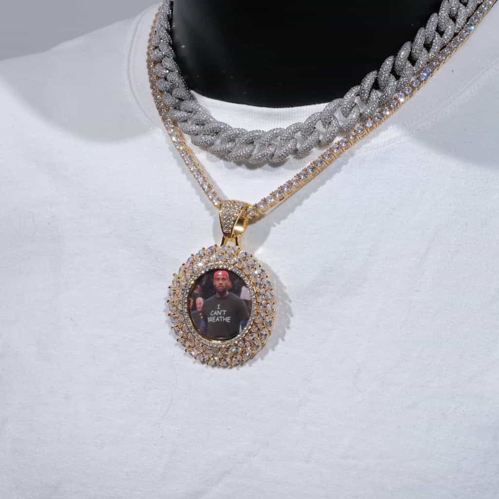 LARGE 3D WHEAT EAR CUSTOM PICTURE PENDANT - TONGSHOP