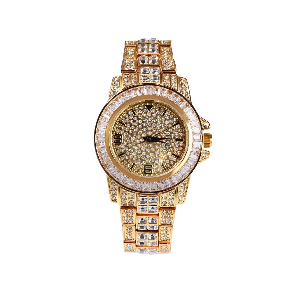 Luxurious Diamond - Encrusted Men's Watch - TONGSHOP