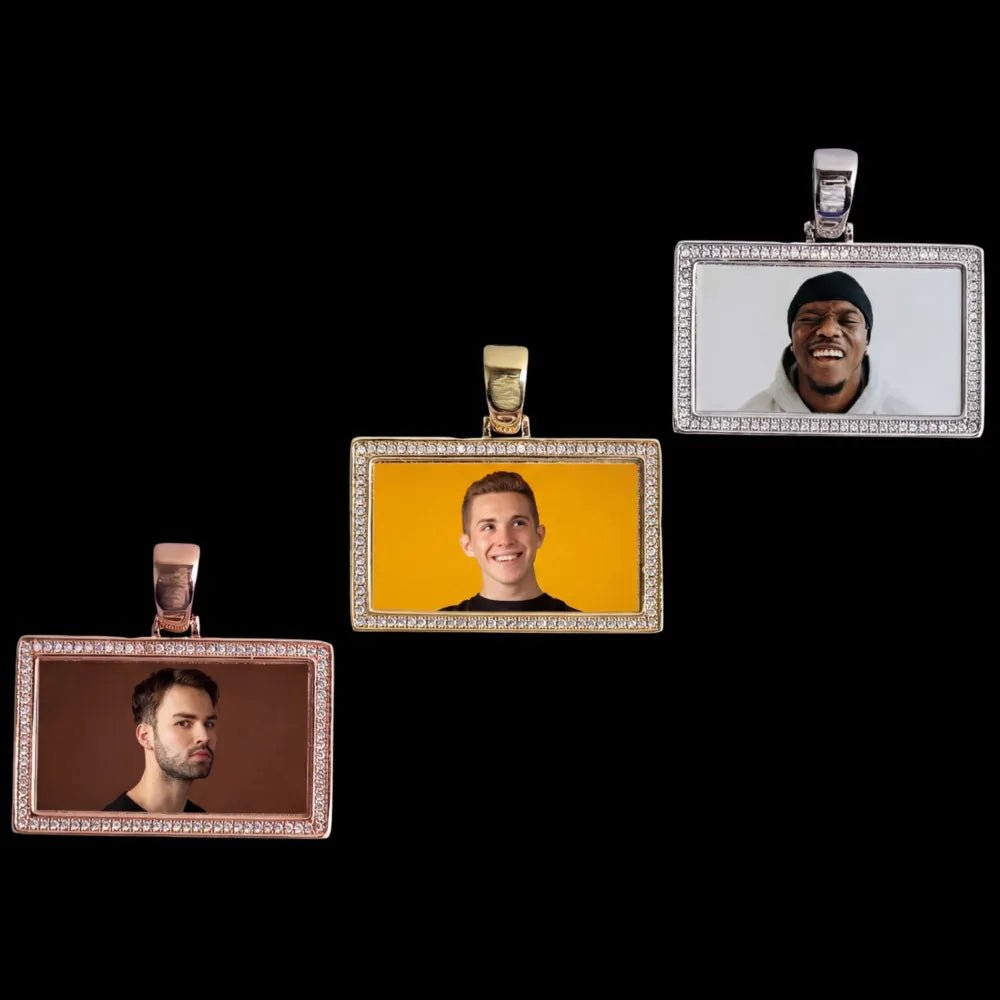Photo Frame - Rectangular Memory Custom Photo Pendant - TONGSHOP / Length:16 / Length:18