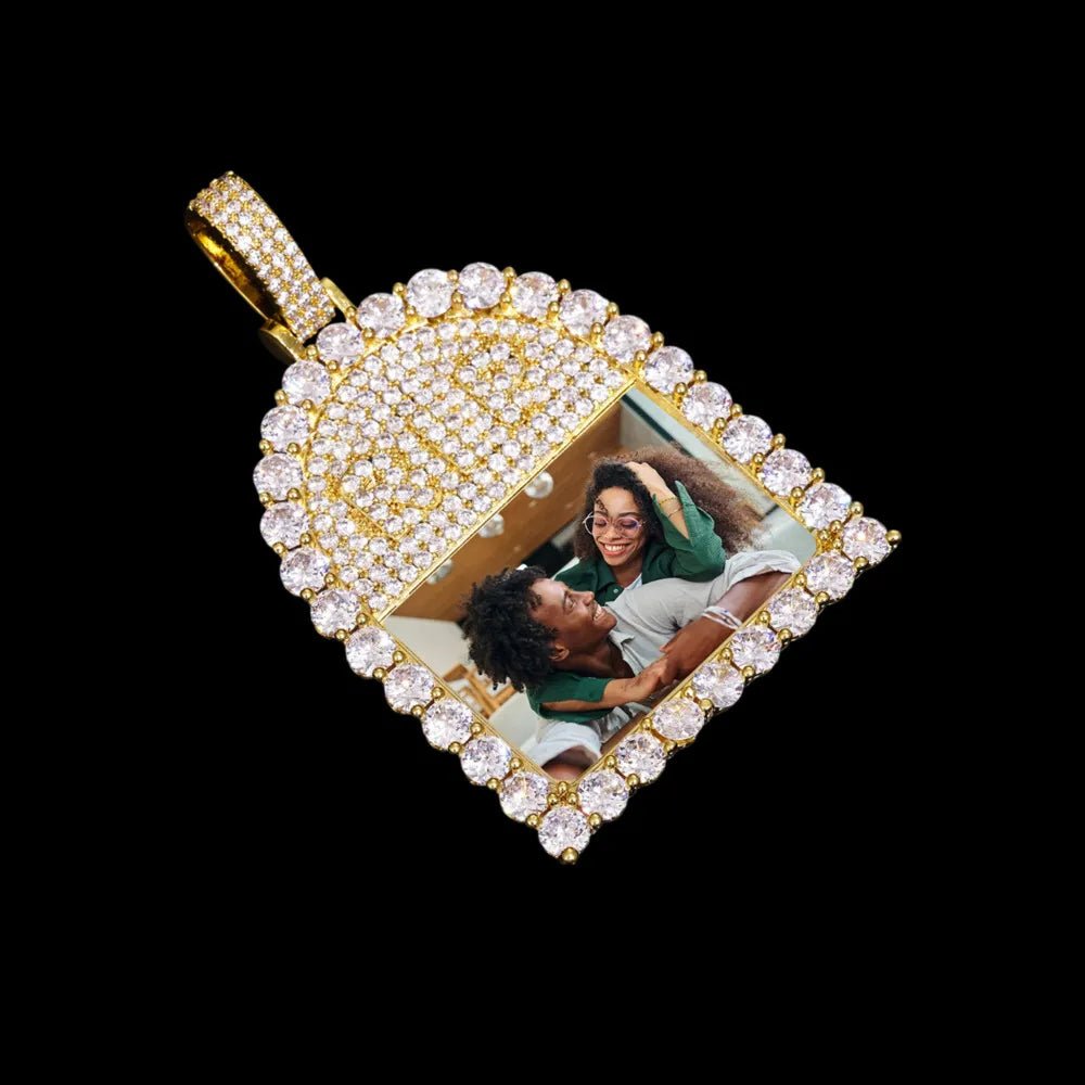 RIP Arch Memory Photo Frame Pendant - 52mm - TONGSHOP / Length:16 / Length:18