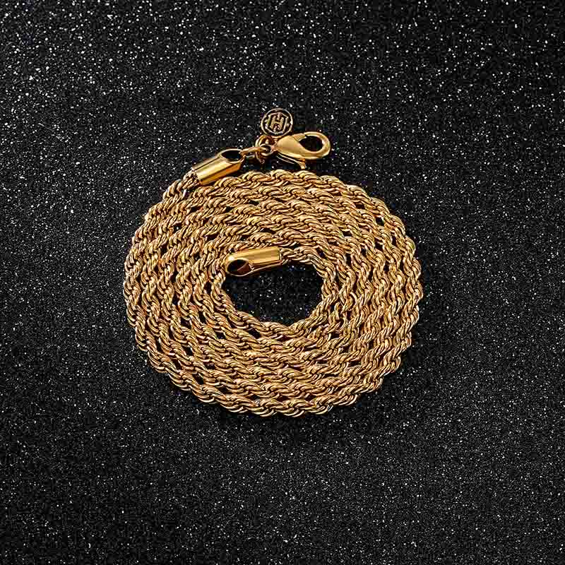 Rope Chain 18K Gold - 3mm - TONGSHOP