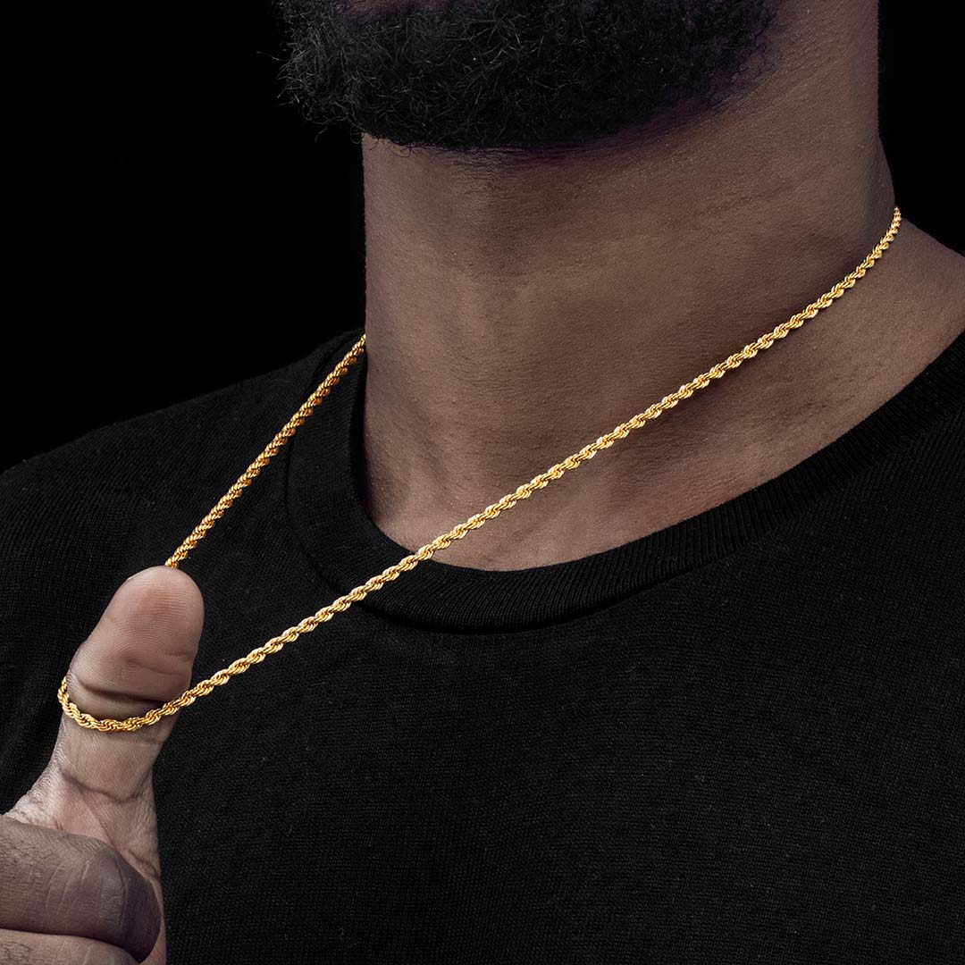 Rope Chain 18K Gold - 3mm - TONGSHOP