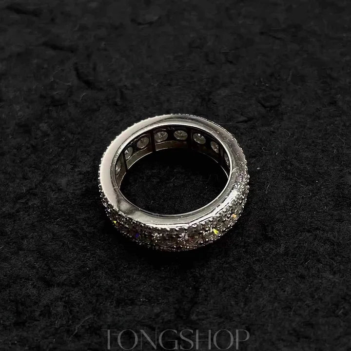S925 4MM VVS Moissanite Ring - TONGSHOP