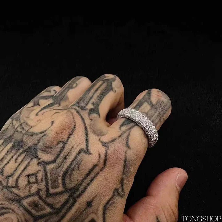 S925 8 Rows Of Baby's Breath Ring - TONGSHOP