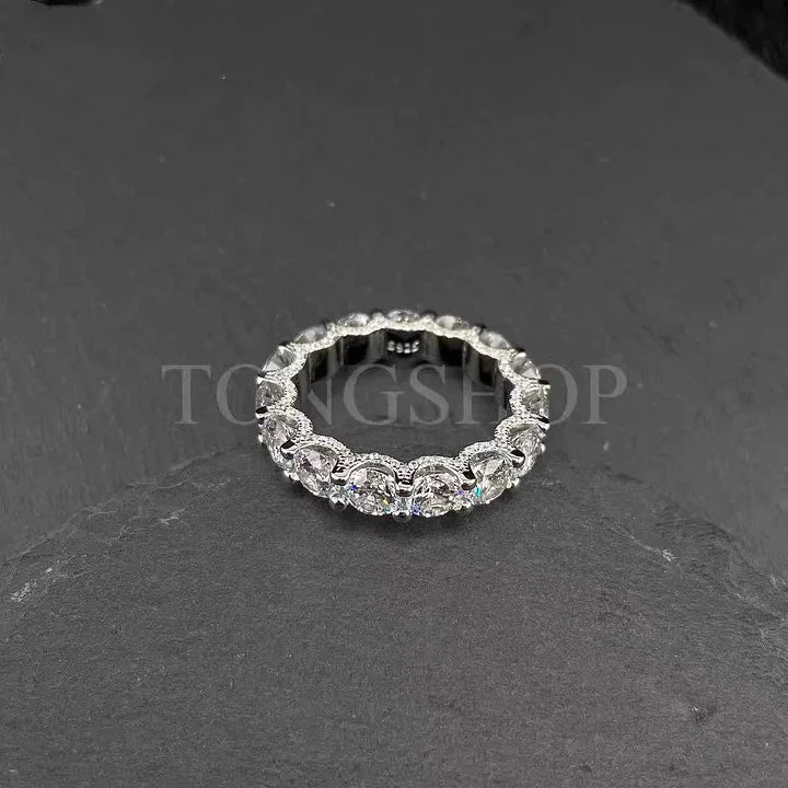 S925 Micro - Set Diamond Ring - TONGSHOP