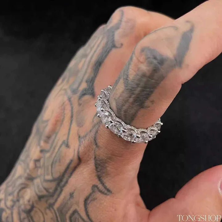 S925 Micro - Set Diamond Ring - TONGSHOP