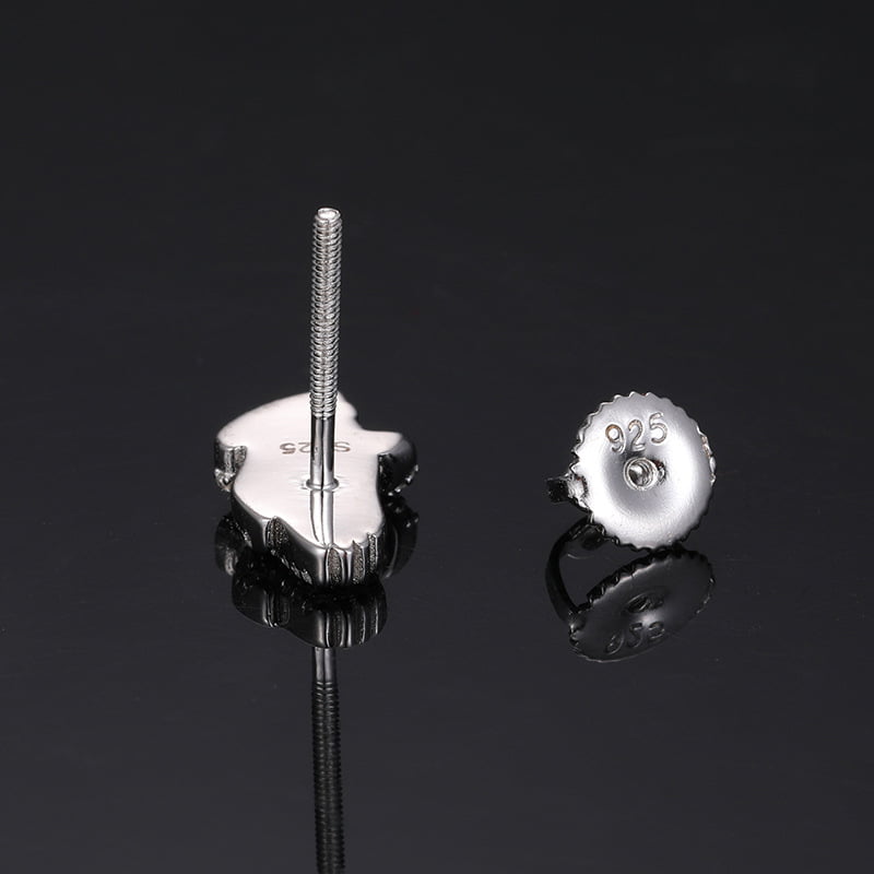 S925 VVS Moissanite High - Five Hand Gesture Stud Earrings in 18K Gold - TONGSHOP