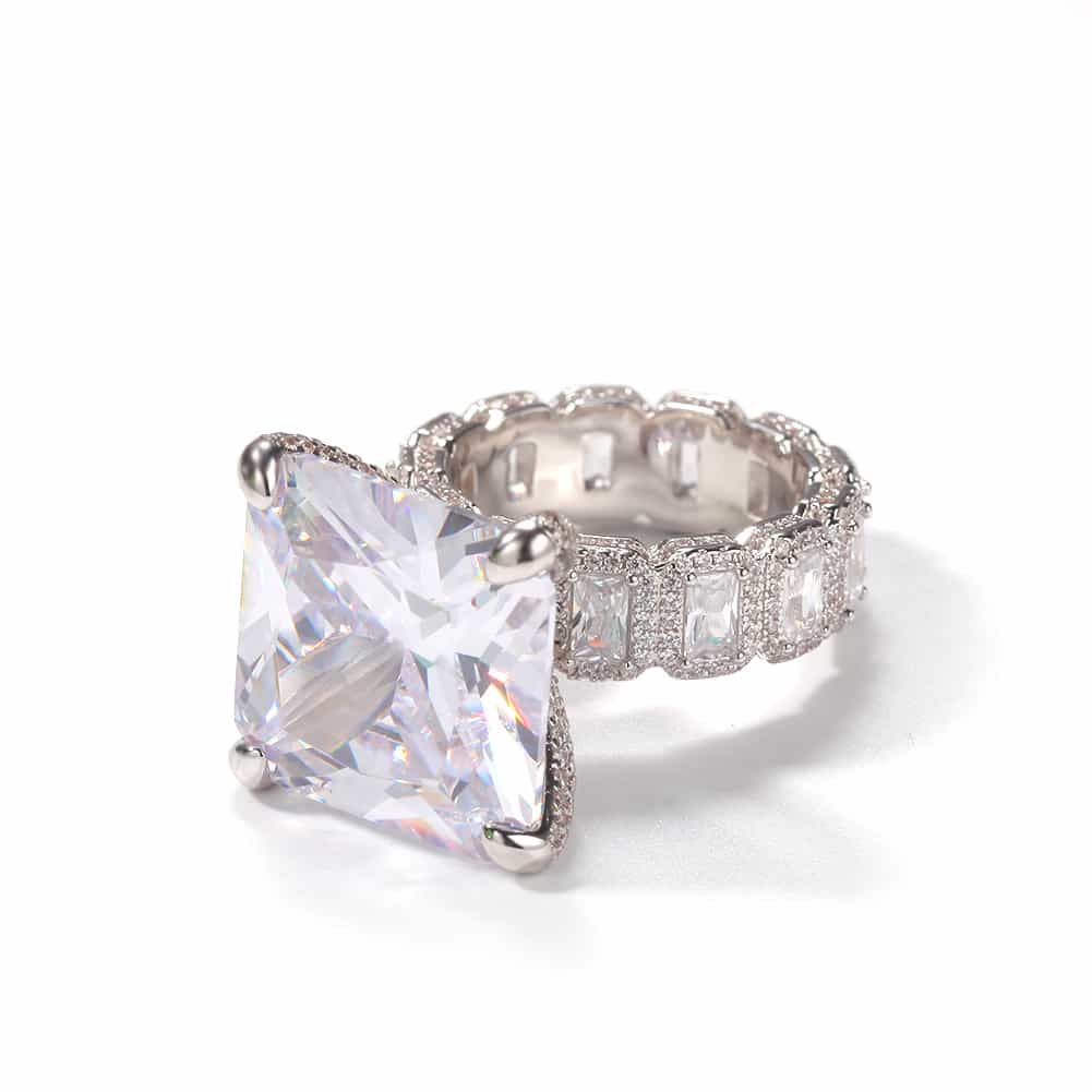 Vintage Gold - Plated Diamond Hip - Hop Ring - TONGSHOP