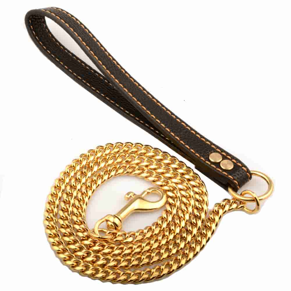 10mm Cuban Chain Pet Dog Leash Outdoor Training Chain