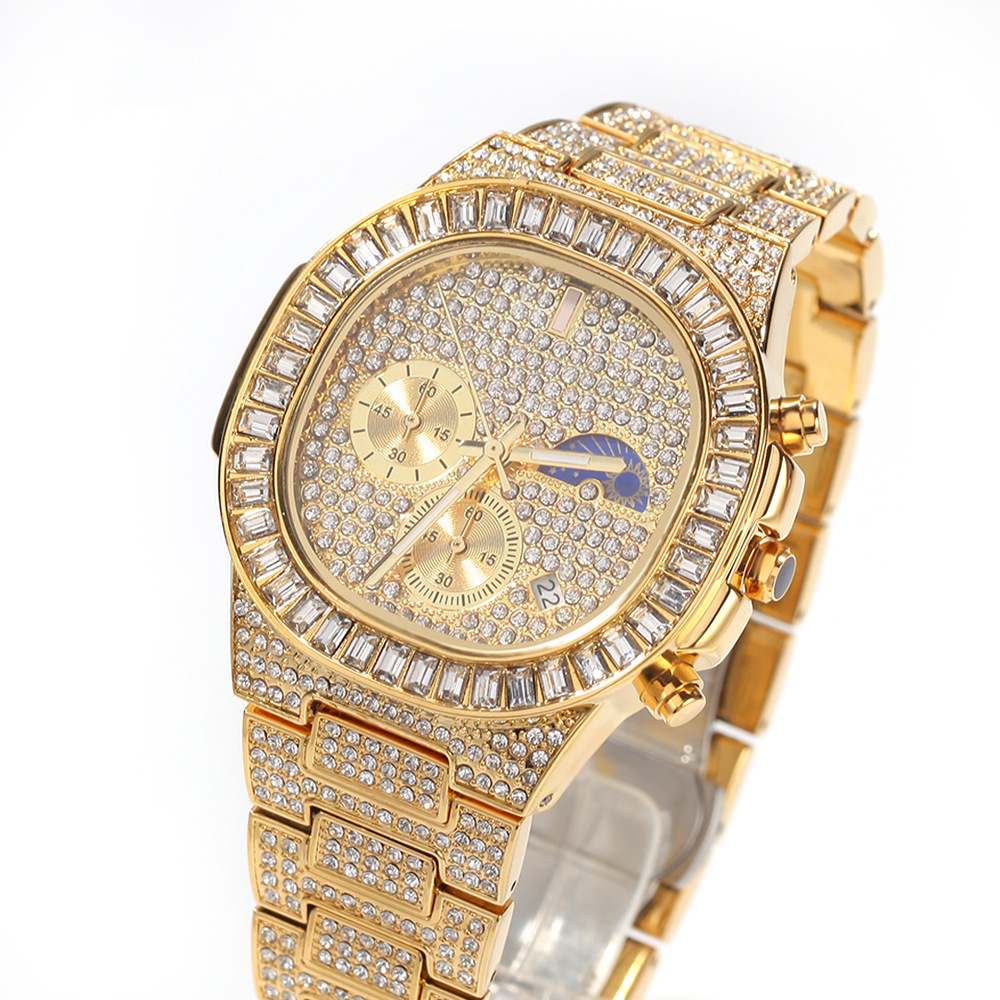 Stylish Retro Diamond Ice Watch