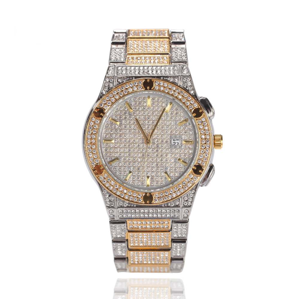 Hip-Hop Diamond-Encrusted Watch