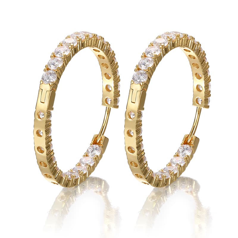 Artisan-Crafted Zirconia Stone Earrings