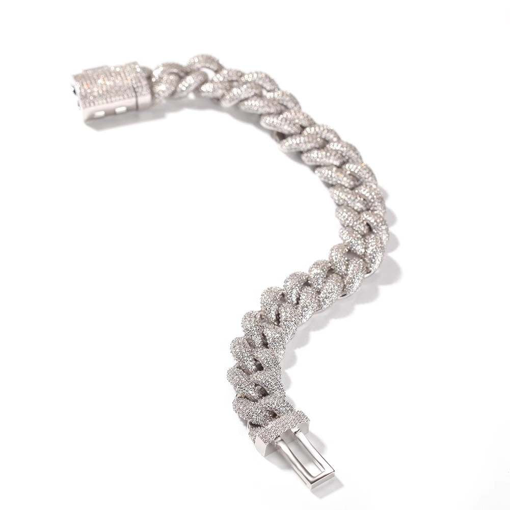 15MM Bubble Diamond Cuban Ice Bracelet